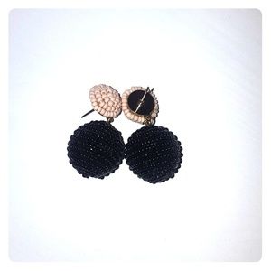 Loft beaded ball drop earrings